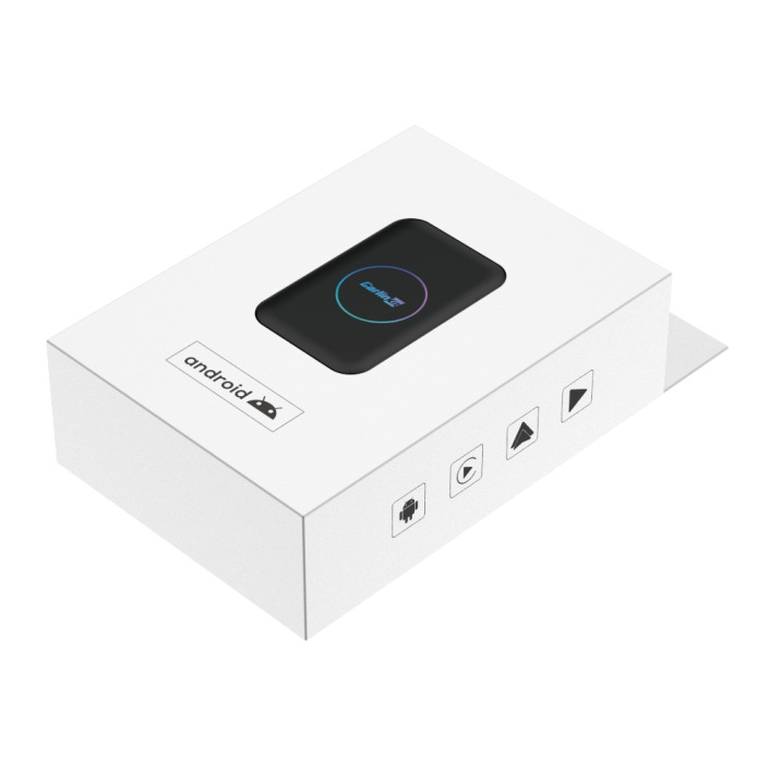 CarlinKit 2025 UHD 6225, Nieuwe Android 13 AI Box met HDMI-uitgang, ondersteuning voor Google Play Store/Draadloze CarPlay/Android Auto, 8GB RAM 128GB ROM
