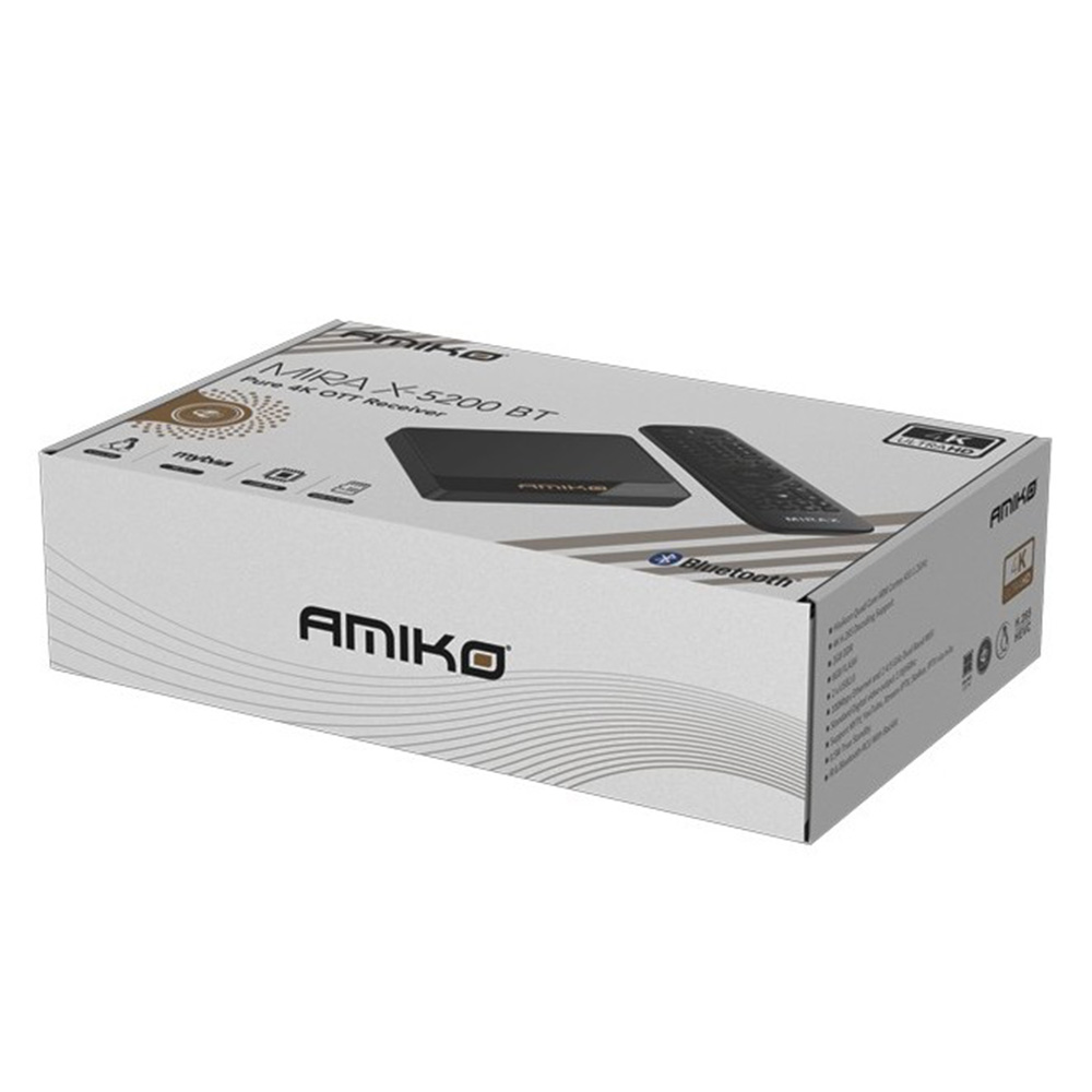 Amiko Mira-X 5200 BT Linux TV-mediastreamer zijkant