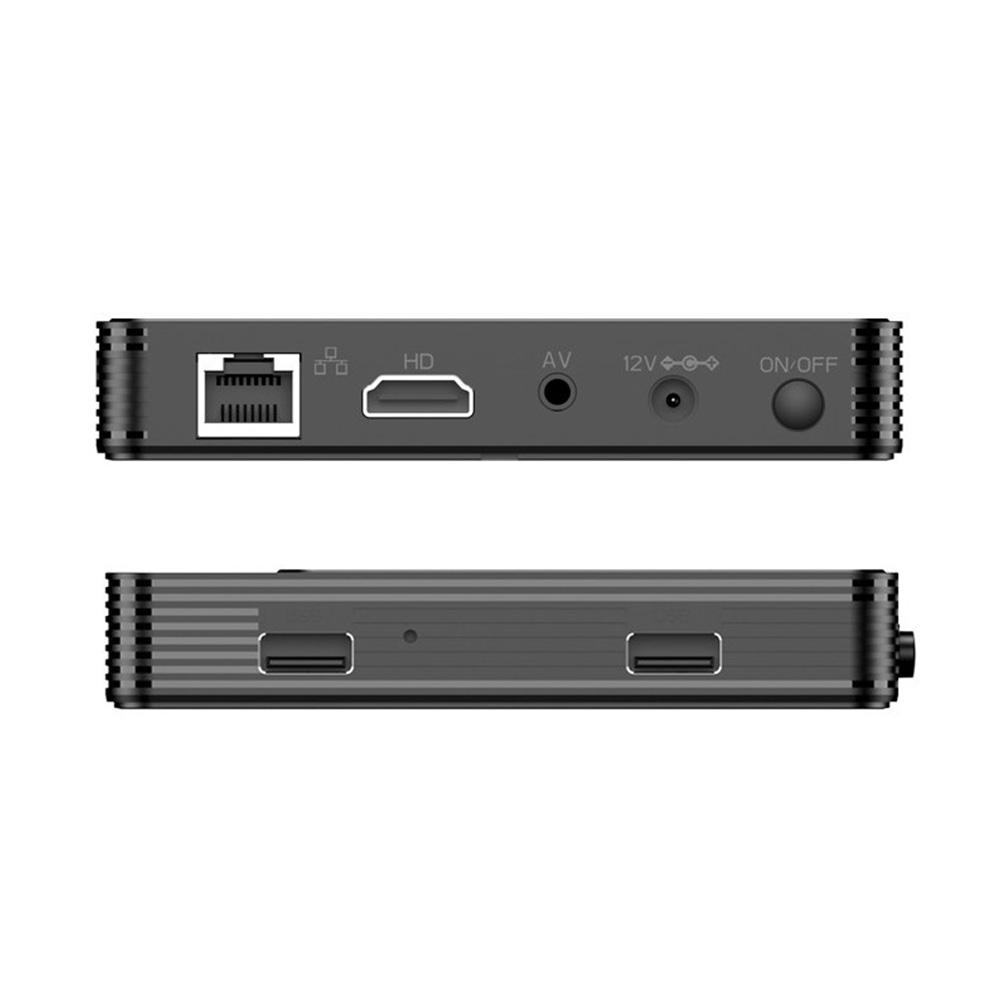 Amiko Mira-X 5200 Linux TV-mediastreamer aansluitingen