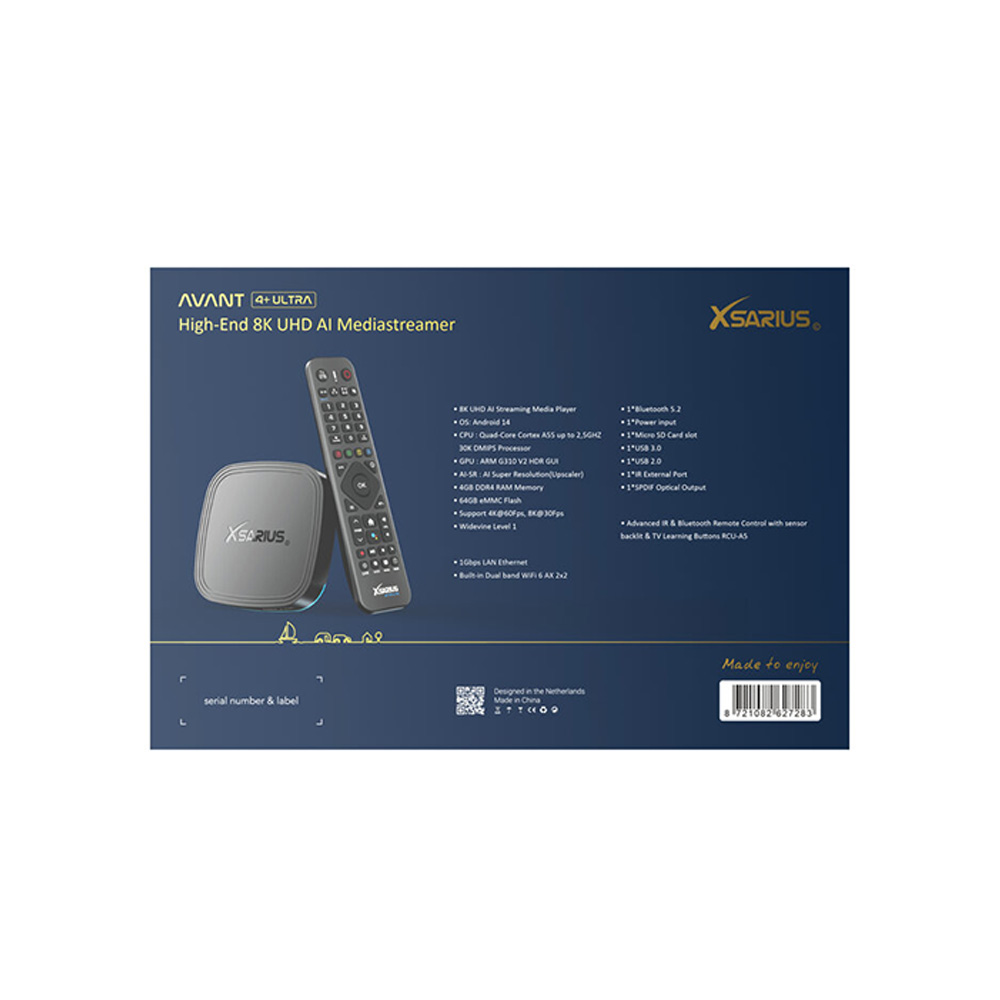 Xsarius Avant 4+ Ultra - 8K High End Media Streamer - Afbeelding 11