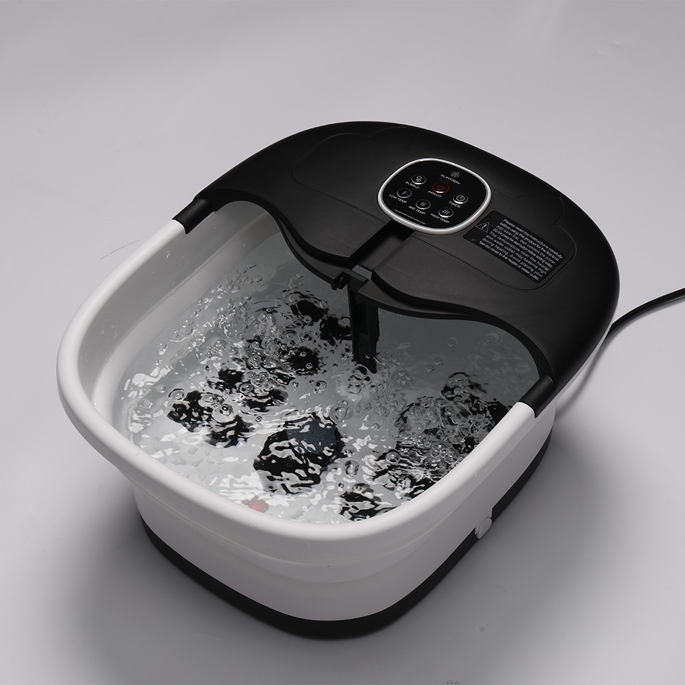 Slimtron FB02 Elektrisch Voetenbad – Verwarming, Bubbels en Massagerollers – Zwart - Afbeelding 12