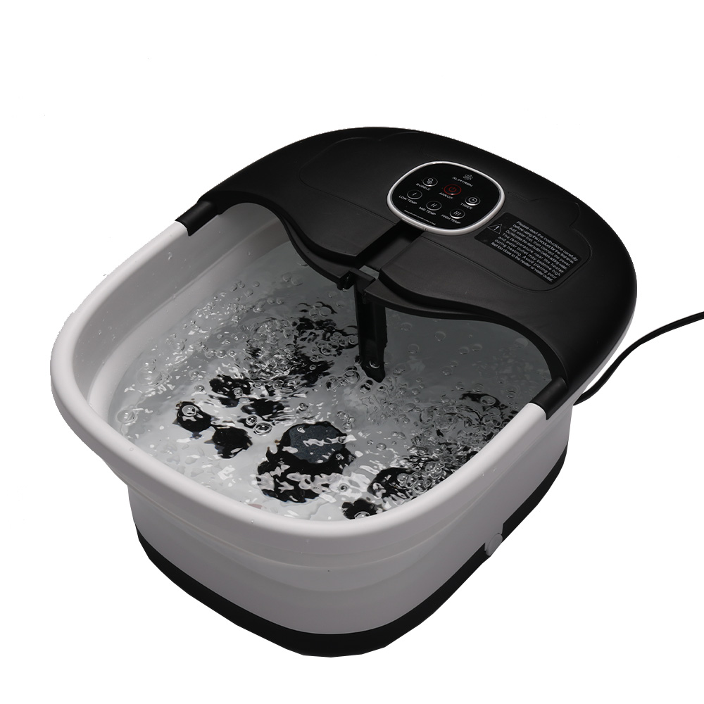 Slimtron FB02 Elektrisch Voetenbad – Verwarming, Bubbels en Massagerollers – Zwart - Afbeelding 13