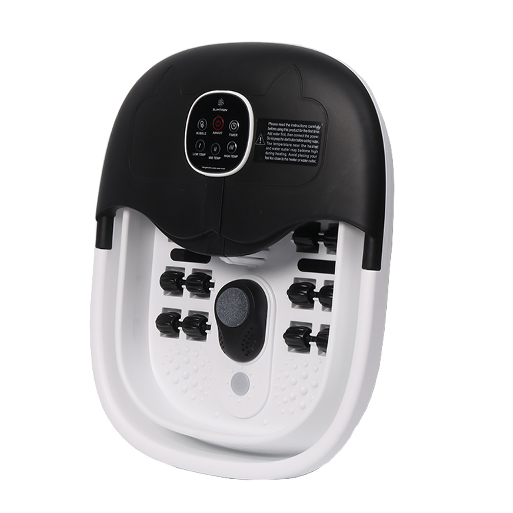 Slimtron FB02 Elektrisch Voetenbad – Verwarming, Bubbels en Massagerollers – Zwart - Afbeelding 8