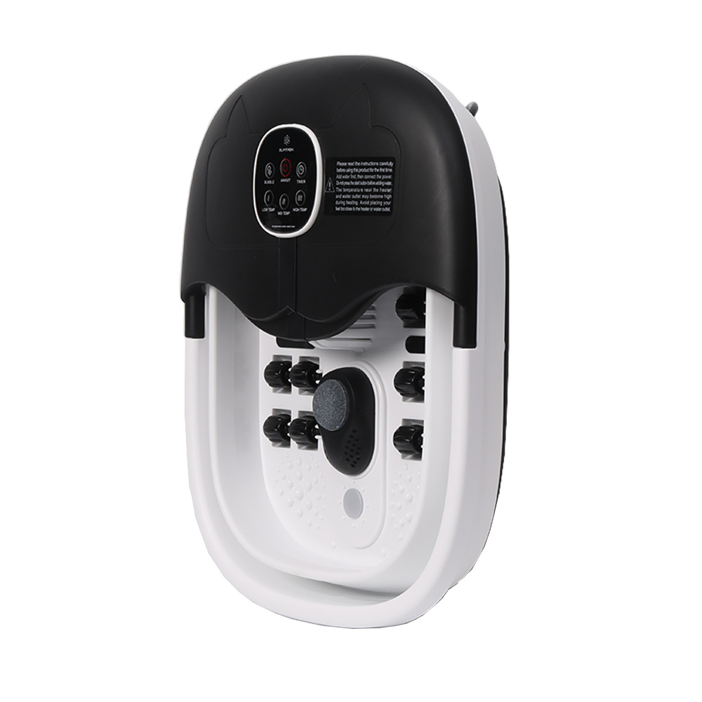 Slimtron FB02 Elektrisch Voetenbad – Verwarming, Bubbels en Massagerollers – Zwart - Afbeelding 9