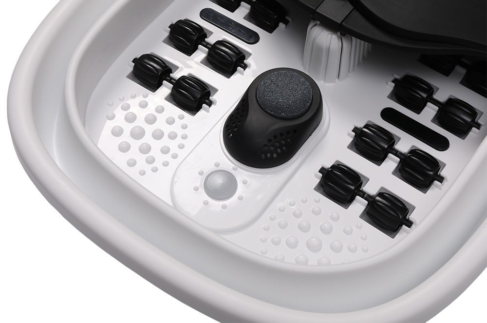 Slimtron FB02 Elektrisch Voetenbad – Verwarming, Bubbels en Massagerollers – Zwart - Afbeelding 5