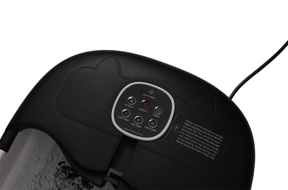 Slimtron FB02 Elektrisch Voetenbad – Verwarming, Bubbels en Massagerollers – Zwart - Afbeelding 23