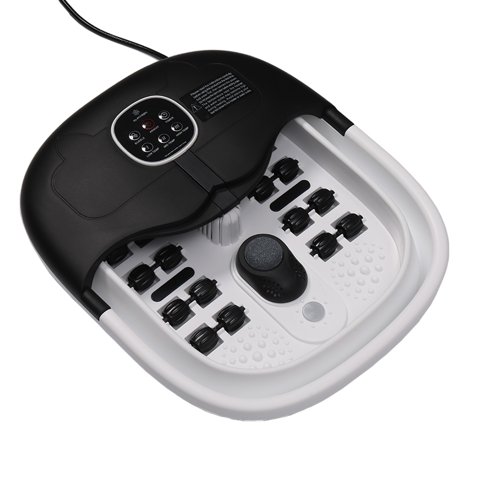 Slimtron FB02 Elektrisch Voetenbad – Verwarming, Bubbels en Massagerollers – Zwart - Afbeelding 19