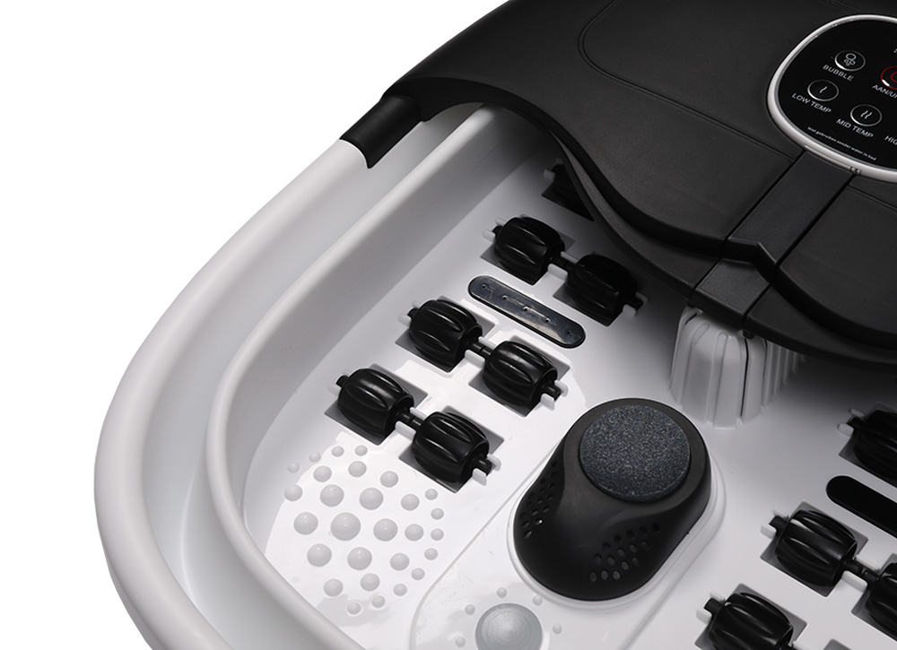 Slimtron FB02 Elektrisch Voetenbad – Verwarming, Bubbels en Massagerollers – Zwart - Afbeelding 17