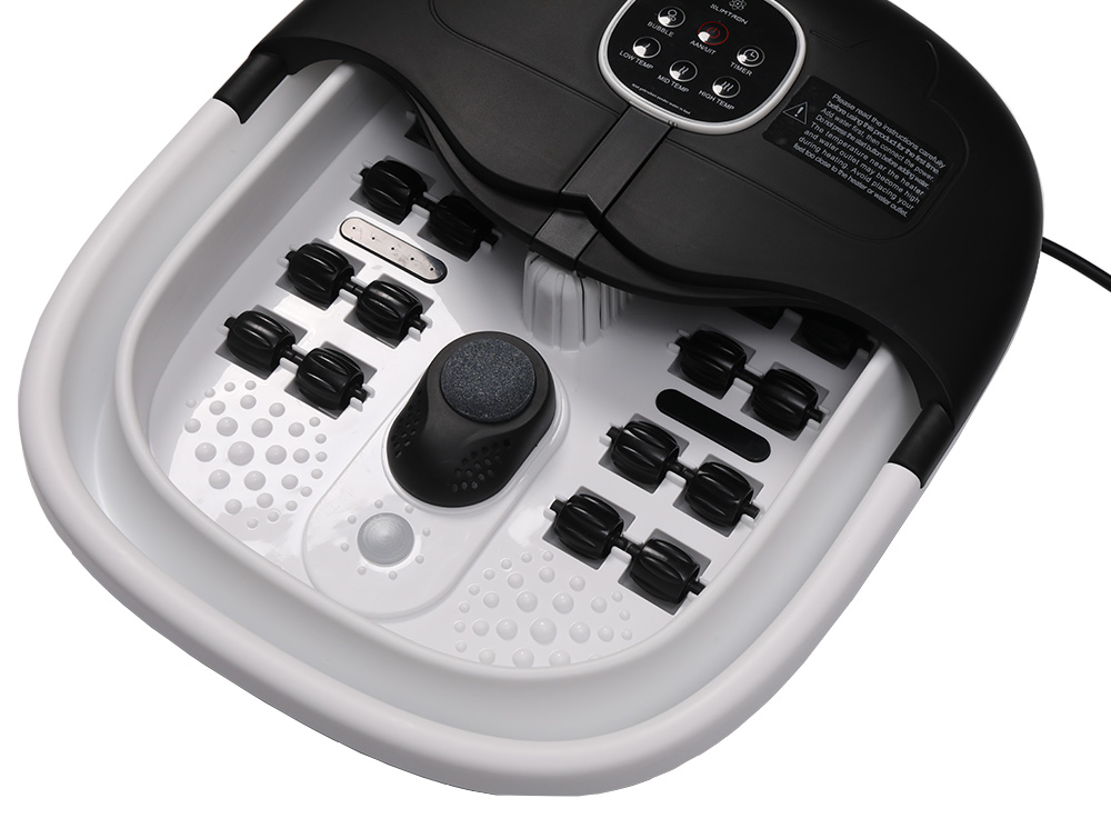 Slimtron FB02 Elektrisch Voetenbad – Verwarming, Bubbels en Massagerollers – Zwart - Afbeelding 16