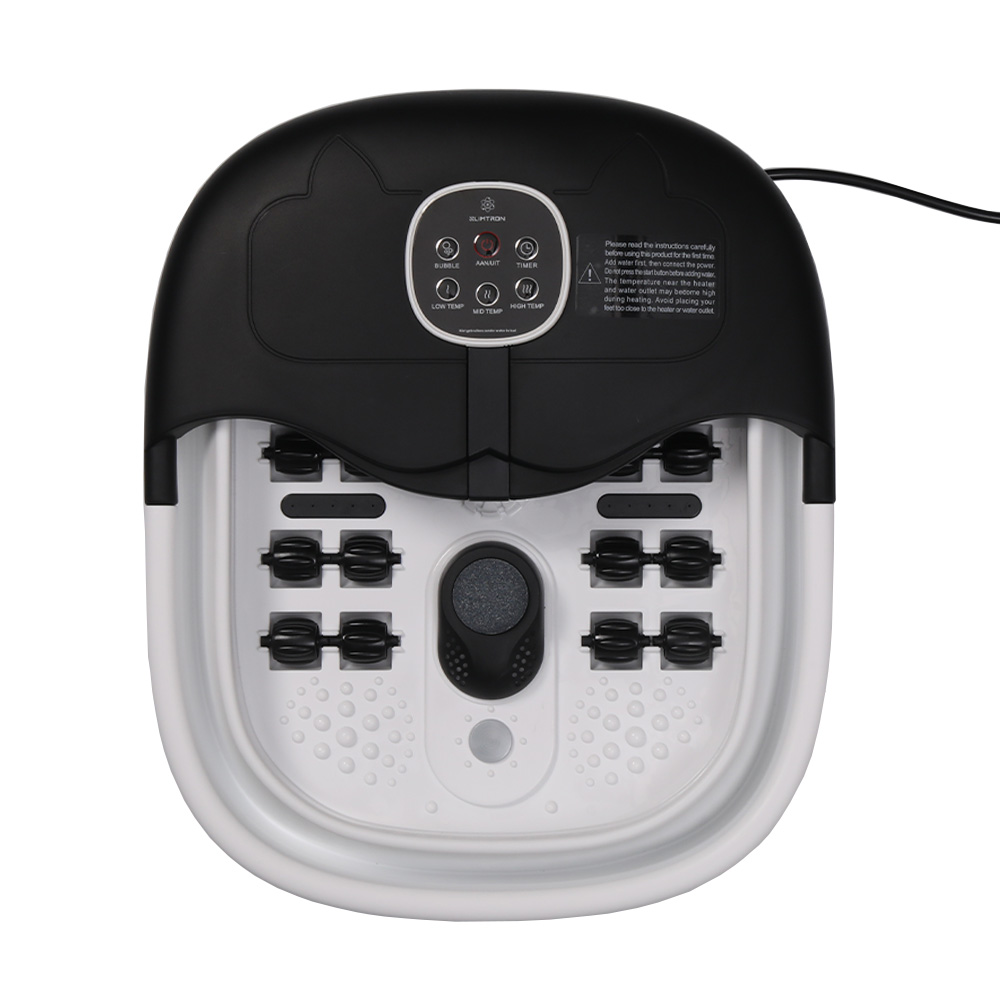 Slimtron FB02 Elektrisch Voetenbad – Verwarming, Bubbels en Massagerollers – Zwart - Afbeelding 15