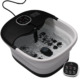 Slimtron FB02 elektrisch voetenbad met verwarming, bubbels en massagerollers, zwart met afstandsbediening